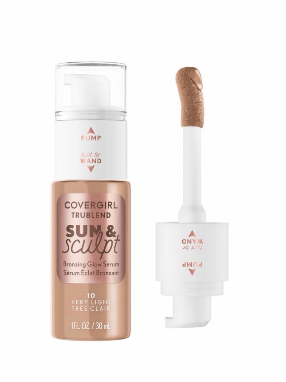 COVERGIRL TruBlend Sun & Sculpt Bronzing Glow Serum -Very Light (10)